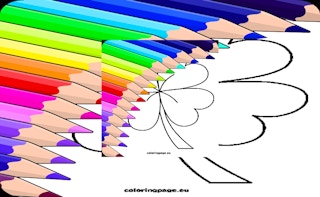 Image 4 Leaf Clover Coloring Page