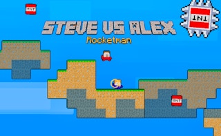 Image Steve vs Alex Rocketman